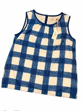 NWT VINEYARD VINES GINGHAM BLOUSE